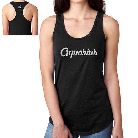 AQUARIUS Zodiac Racerback Tank - Picture 1 of 2